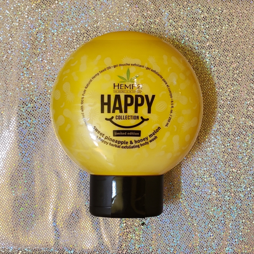 Hempz Happy Collection Exfoliating Wash - Scent Sweet Pineapple and Honey Melon